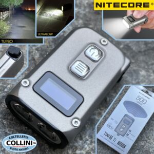 Nitecore - TINI2 Ti Titanium - USB wiederaufladbarer Schlüsselanhanger - 500 Lumen und 89 Meter - Led-Taschenlampe