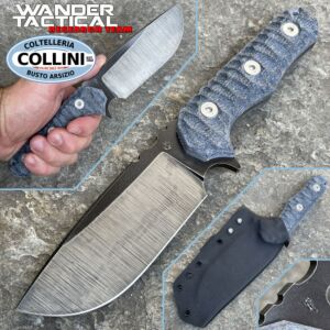 Wander Tactical - Lynx DT Knife - Raw & Black Micarta - Custom Knife