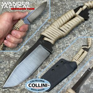 Wander Tactical - Raptor Raw Finish Messer - Desert Paracord - Bastelmesser
