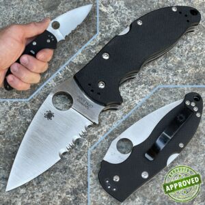 Spyderco - Manix 83mm Half Serrated - C101GPS - PRIVATE COLLECTION - Messer