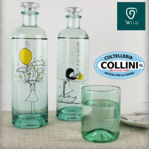 WILD BOTTLE - Flasche aus recyceltem Glas - WILD CHERRY 700ml. 