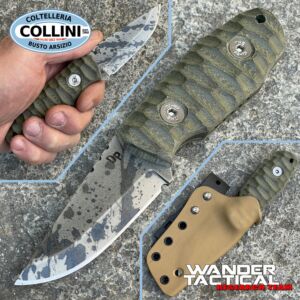 Wander Tactical - Menoceras - Black Blood & Green Micarta - Handwerk Messer
