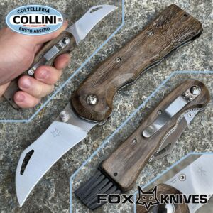 Fox - Spora - coltello per funghi - legno di Eucalipto - FX-409 - Fungaiolo