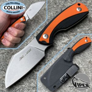 Viper - Lille 2 Fixed Knife by Vox - Elmax Orange/Black G10 - VT4024GBO - Messer