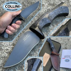 La Cantina - Mini Jones Custom Knife - Sleipner Steel - Black Birch and Fatcarbon - handgefertigtes Messer