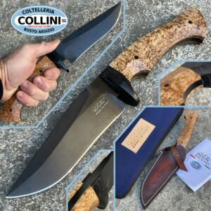 La Cantina - Little Jones Custom Knife - Sleipner Steel - Light Birch and Fatcarbon - handgefertigtes Messer