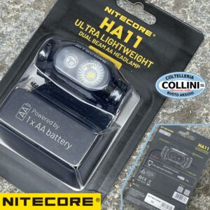 Nitecore - HA11 - Ultrakompakte Stirnlampe mit 1x AA-Batterie - 240 Lumen und 90 Meter - Led-Taschenlampe