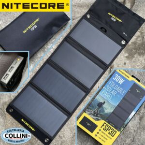 Nitecore - FSP30 - 30W faltbares und wasserdichtes Solarpanel mit USB A und USB C Buchsen - Photovoltaik