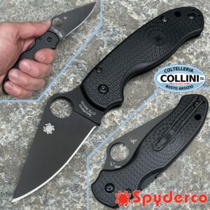 Spyderco - Para 3 Black - Lightweight Knife - FRN Black - C223PBBK - Messer
