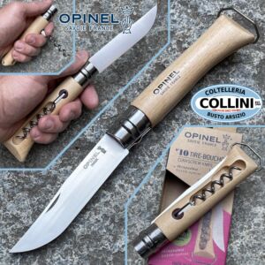 Opinel - N°10 Buchenholz mit Korkenzieher und Kapselheber - Messer