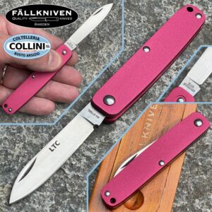 Fallkniven - LTC Pink rd Messer - Slip Joint - 3G laminierter Stahl - Messer