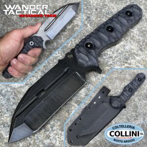 Wander Tactical - Hurricane Compound - Raw & Micarta Schwarz - Handwerk Messer
