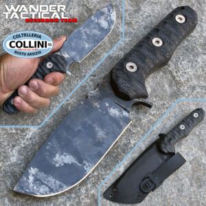 Wander Tactical - Lynx Marble Tactical - Black Micarta - benutzerdefiniertes Messer