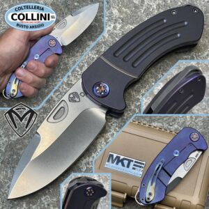 Medford Knife and Tool - Theseus - D2 getrommelte Klinge, violette Griffe - MK040 - Messer