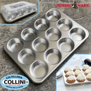 Nordic Ware - Form für 12 Muffins mit Deckel