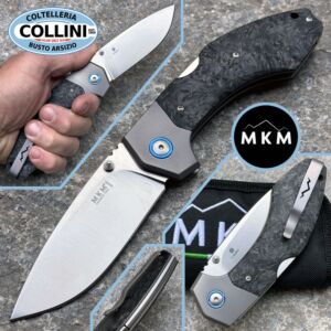 MKM - Hero Knife by T. Rumici - Titan und marmorierte Kohlefaser - MK HR-CFT - Messer