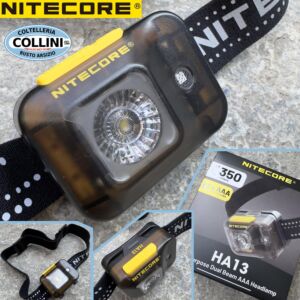 Nitecore - HA13 - Ultrakompakte Stirnlampe mit 3 AAA-Batterien - 350 Lumen und 120 Meter - Led-Taschenlampe