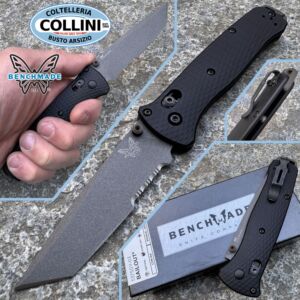 Benchmade - Bailout Messer Schwarz Aluminium - CPM-M4 - Sägezahn Tanto - 537SGY-03 - Messer