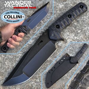 Wander Tactical - Haast Eagle 2.0 - Dark Washed Compound & Black Micarta - Messer