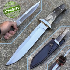 Livio Montagna - 2017 Jagdmesser - N690Co & Büffelhorn - PRIVATSAMMLUNG - handgefertigtes Messer