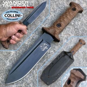 Wander Tactical - Centuria Pilot Clip Point - Roh & Micarta Braun - Custom Knife