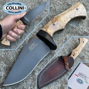 La Cantina - Khorakhané Maßgeschneidertes Messer - Apex Stahl - Helles Birkenholz und G10 - Handgefertigtes Messer