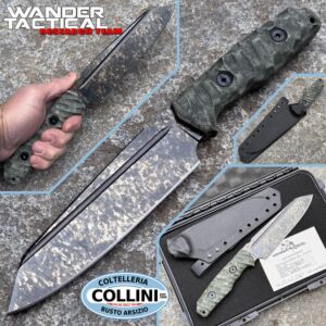 Wander Tactical - Messer Mistral XL - Micarta mit Marmor-Finish - Limited Edition - individuelles Messer