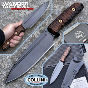 Wander Tactical - Bushman XL Messer - Raw Finish - Santos Rosewood - Limitierte Edition - Custom Messer