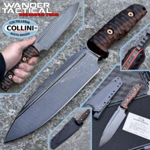 Wander Tactical - Bushman XL Messer - Raw Finish Indigenous - Santos Rosewood - Limitierte Edition - Custom Messer