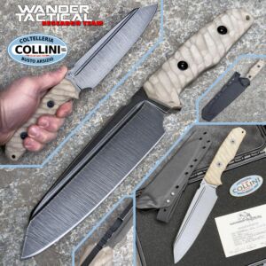 Wander Tactical - Mistral XL - Raw D2 & G10 Desert - Limitierte Auflage - handgefertigtes Messer