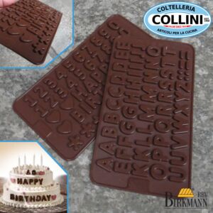 Birkmann - Schokoladenform Dekorform  Buchstaben & Zahlen