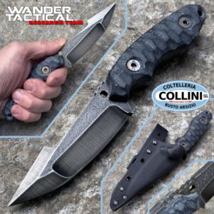 Wander Tactical - Barracuda Compound - Raw & Black Micarta - handgefertigtes Messer