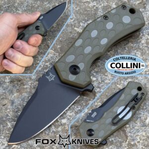 Fox - Italico Drop - FX-540OD - Black Top Shield N690Co & OD Green FRN - messer
