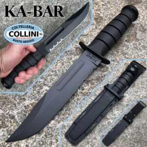 Ka-Bar - Black Fighting Knife - 02-1214 - Kydex Sheath - messer
