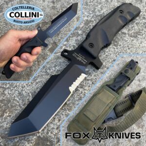 Fox - FX-P1B - Predator I Tanto - Schwarzes Teflon - Messer