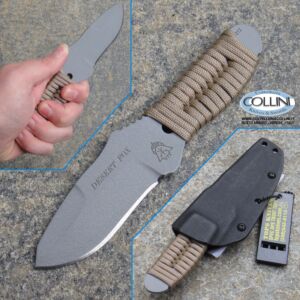Tops - Desert Fox Paracord Knife - Grey - DFOX-01 - coltello