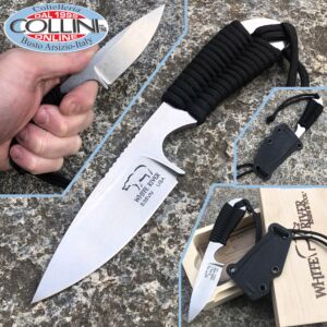 White River Knife & Tool - M1 Backpacker Messer - Schwarzes Paracord - Messer