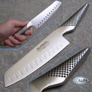 Global knives - GS91 - Nakiri Gemüsemesser Geriffelt 14cm - Küchenmesser - ex. GS39