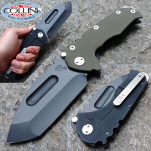 Medford Knife and Tools - Praetorian G/T D2 - Black PVD Blade and Green G10 - coltello