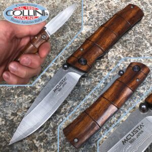 Mcusta - Take knife VG10 Damascus - Shinra Serie - Iron Wood - MC-0074DI - messer