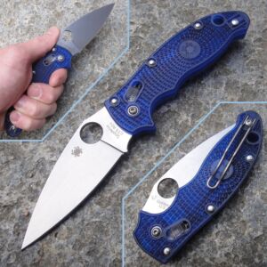 Spyderco - Manix 2 Translucent Blue - C101PBL2 coltello