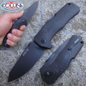 Lionsteel - TM-1 Solid Micarta - Black TiNi - TM1MB - coltello