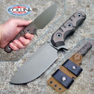 Wander Tactical - Lynx - Titanium GunKote & Chocolate G10 - custom knife