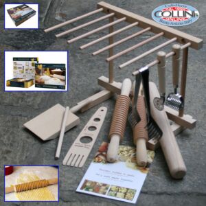   Made in Italy - Pasta Starter Set - 9 Stück - In Geschenkheft mit Anleitungen aller Werkzeuge für die Pasta (Englisch und Italienisch)