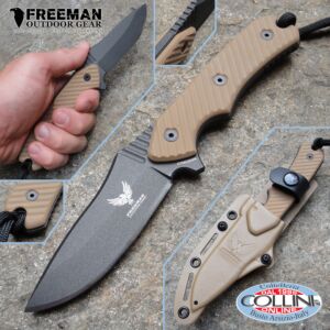 Freeman Outdoor Gear - 3,25" Cobalt Field Knife 451 - G10 Tan - Coltello