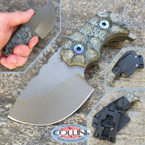 Wander Tactical - Tryceratops - Grau & Green Micarta - custom Messer
