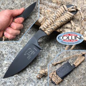 White River Knife & Tool - BackPacker Black - Desert Paracord - Messer