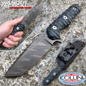 Wander Tactical - Lynx Tanto Knife -  Black Blood & Black Micarta - messer
