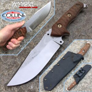 Wander Tactical - Haast - Satin SanMai CoS & Brown Micarta - Handwerksmesser