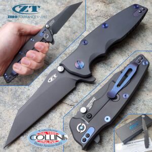 Zero Tolerance - Rick Hinderer Custom Factory - Purple und Black - ZT0392PURBLKWC - Messer